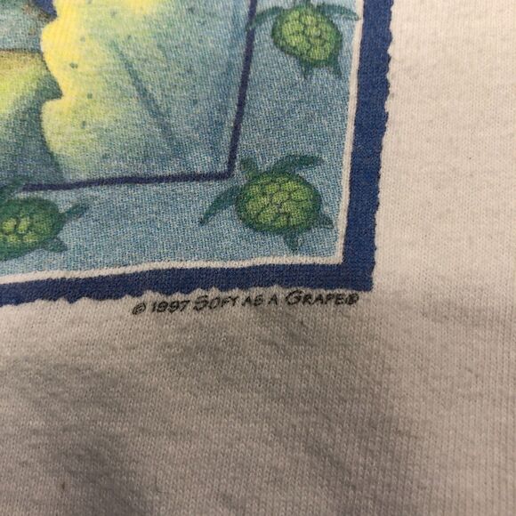 Vintage Soft as a Grape 1997 Cotton T-Shirt Tee Size Large Cape May White B256 5 - Picture 7 of 16